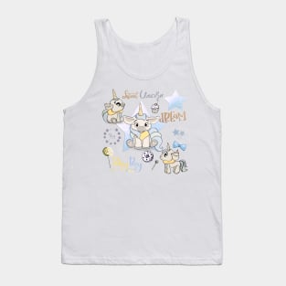 Unicorn birthday party, sweet unicorns, baby boy unicorn, sweet dreams Tank Top